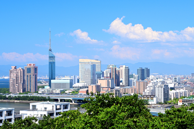 福岡市の街並み